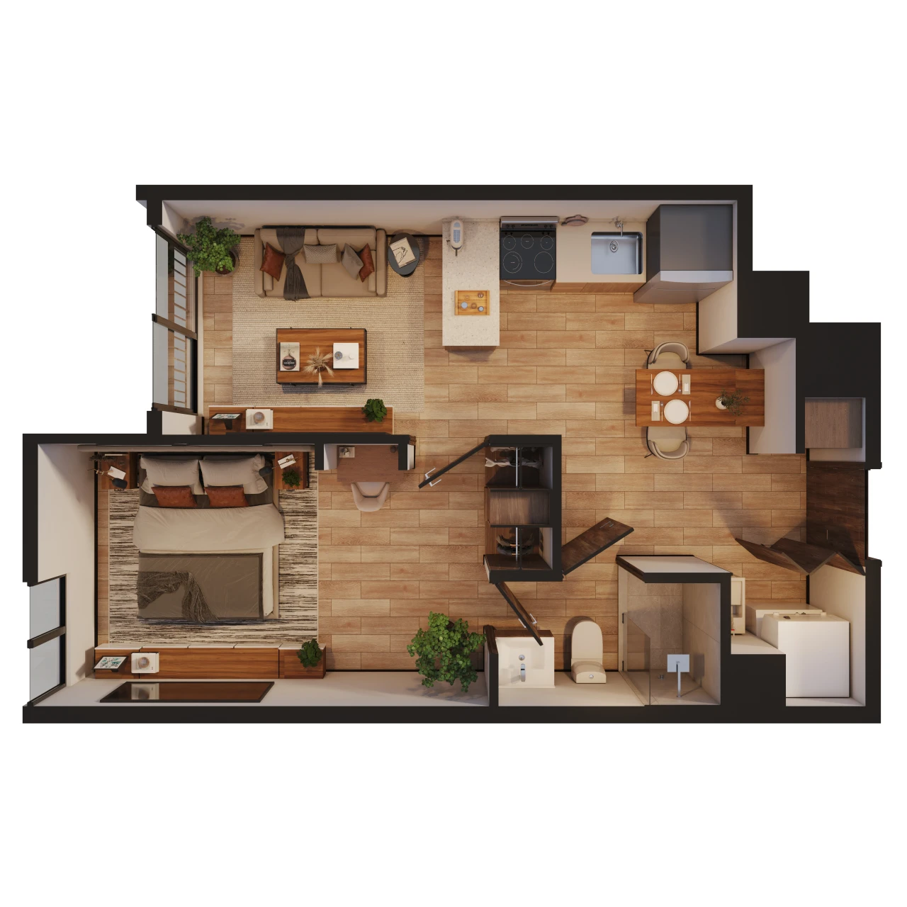 Apartamento D1 37m²